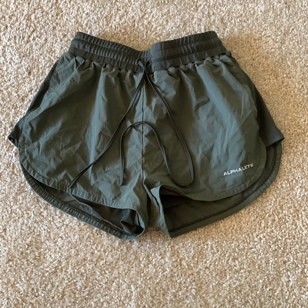 Green alphalete shorts